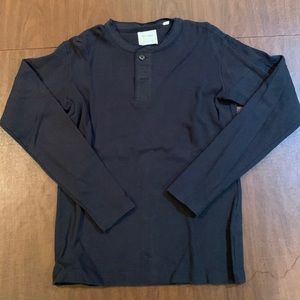 Billy Reid Men’s Black Henley